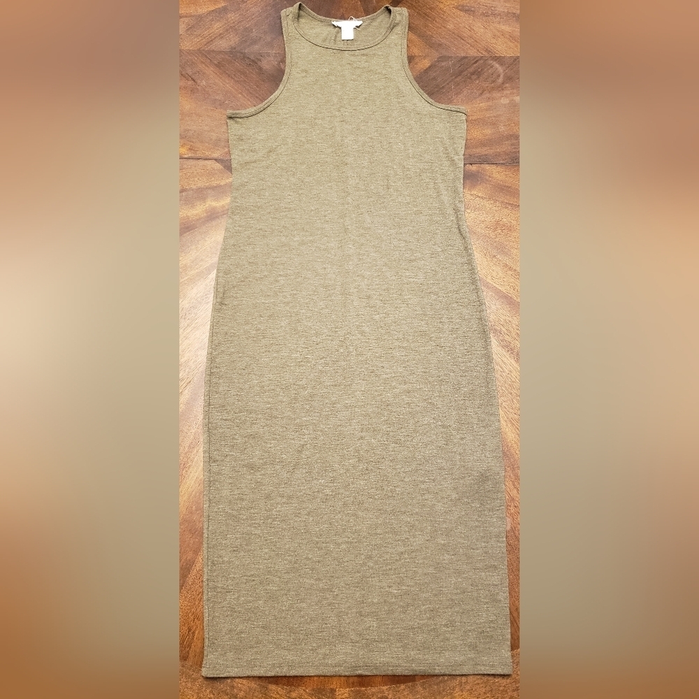 Forever 21 Sleeveless Olive Green Dress Size Large